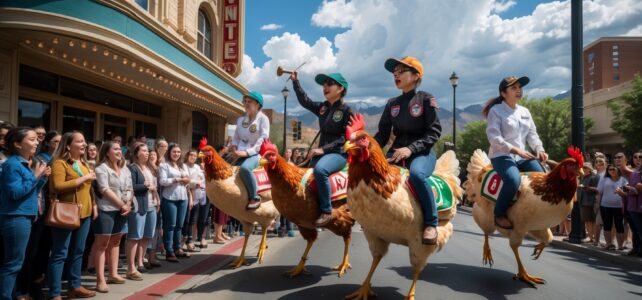 Viral ‘chicken jockey’ trend gets Provo student removed from theater Viral 'chicken jockey' trend gets Provo student removed from theater